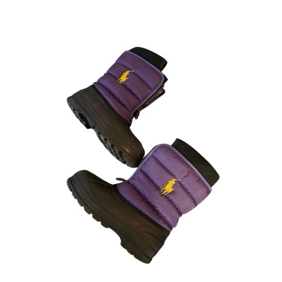 POLO RALPH LAUREN VANCOUVER Zip Snow Boots •Purple• TODDLER SIZES13 - Picture 1 of 7